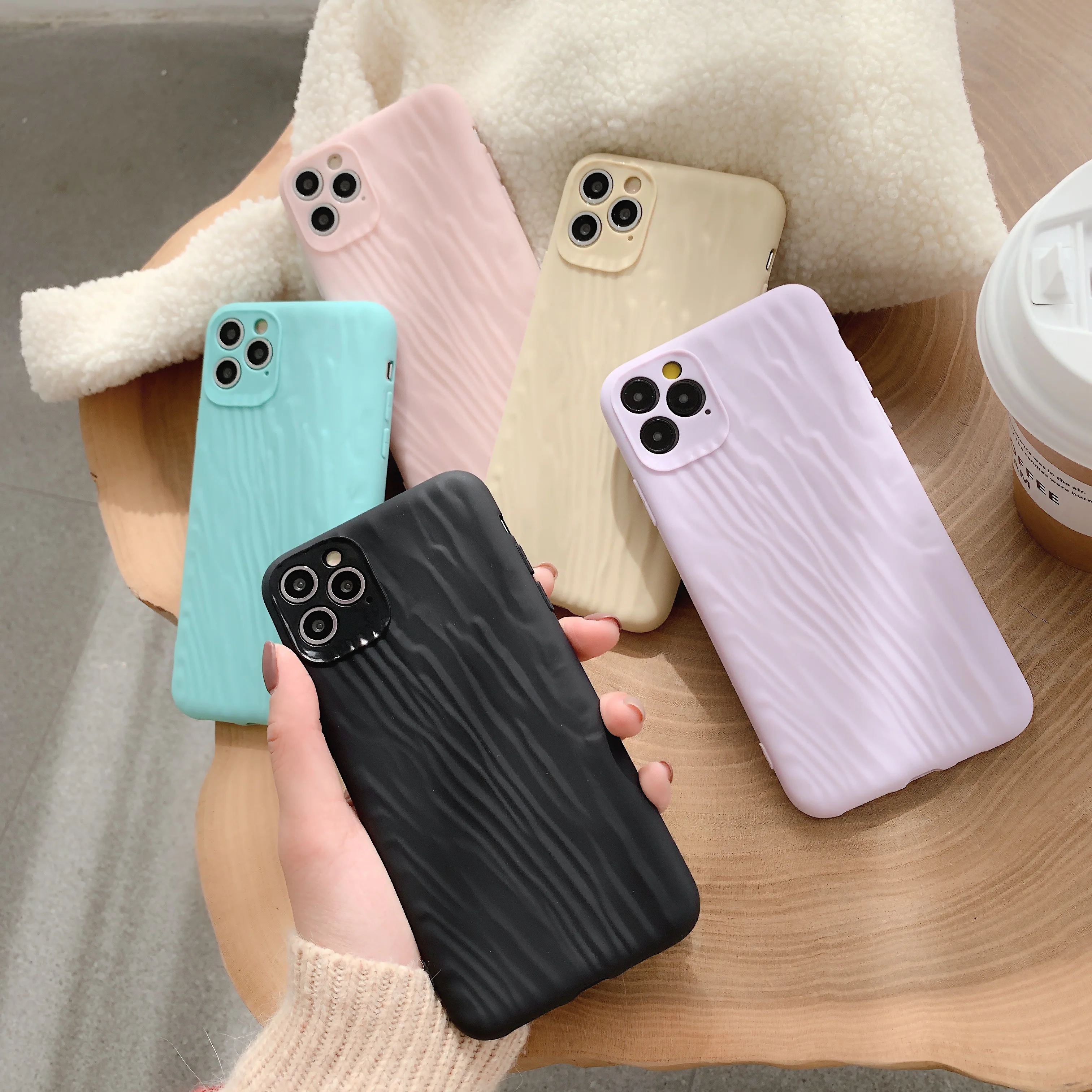 Luxury iPhone 11 Pro X XR XS Max 7 8 6 6s Plus Colorful Candy Color Phone Case Quicksand Texture Protective |