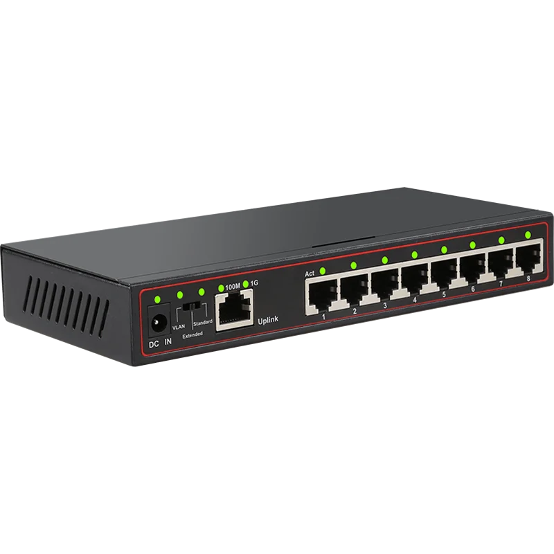 9 Порты и разъёмы Fast Ethernet коммутатор 8 s 100 м + 1 прядей г переключатель VLAN Поддержка