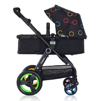 

9159 Baby Stroller 0-3-Year-Old Newborns Cart High Landscape Box Armchair Two-Way Big Wheel Shock Absorbers Folding Stroller