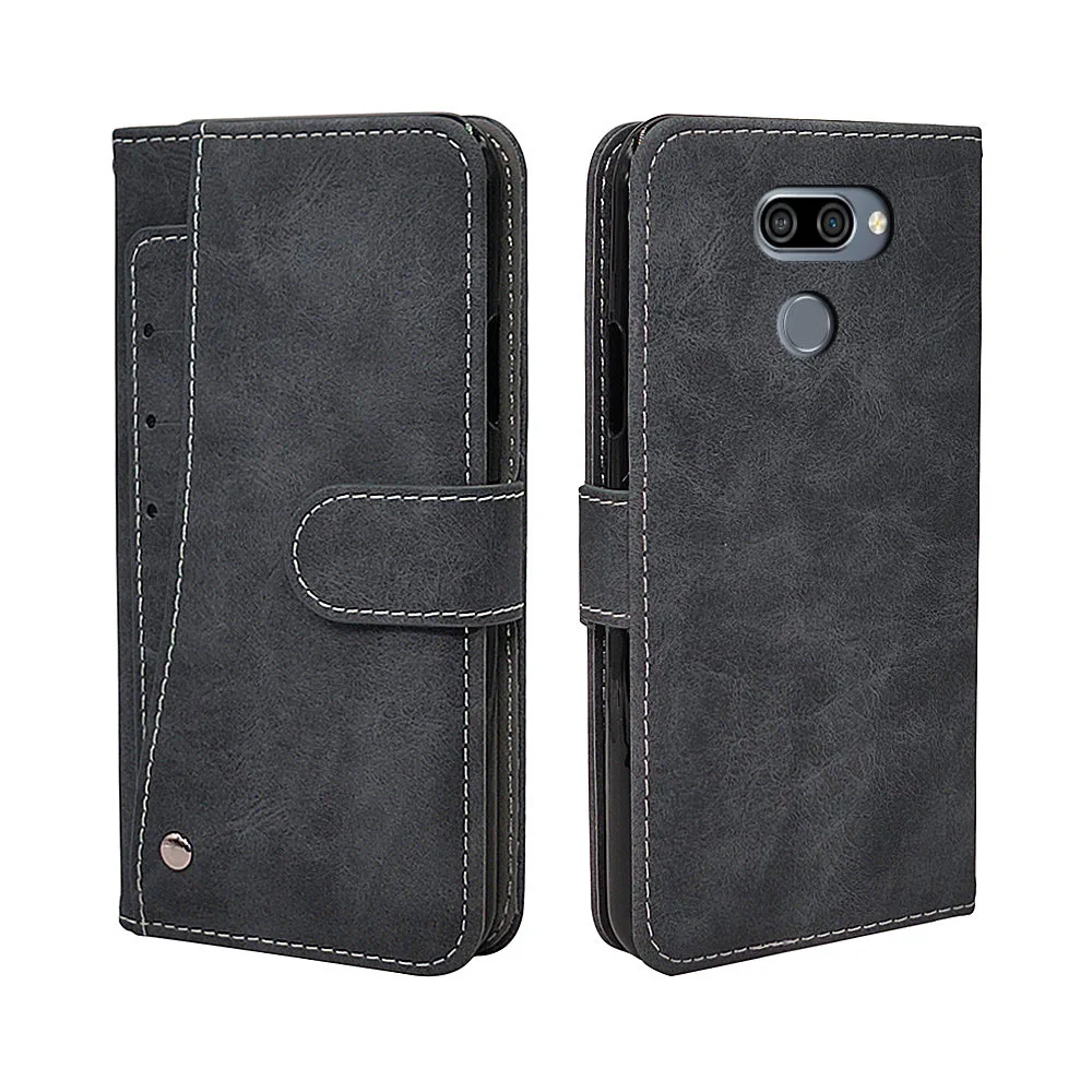 Роскошный чехол кошелек для LG K30 K40 K40s K50 K50s Q60 Q70 Stylo 5 W30 винтажный откидной кожаный