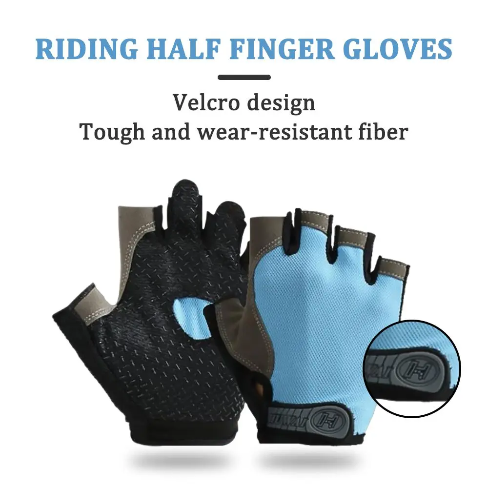 

Перчатки без пальцев, велосипедные Нескользящие женские перчатки с защитой от пота, дышащие противоударные спортивные велосипедные мужские перчатки