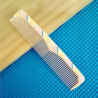 2pcs Soft toothed plastic two women's candy color sweet straight hair hair straightening bends not easy to break plastic comb everlasting pencil infinite pencil technology inkless metal pencil drawing is not easy to break the straight pencil