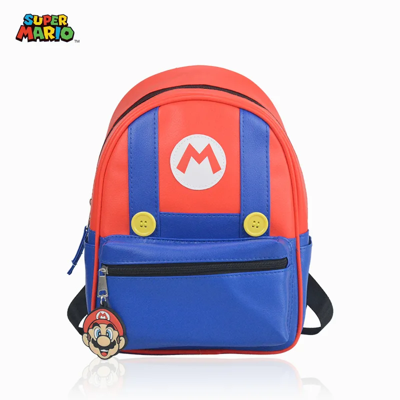 Super Mario Anime Backpack Kindergarten Baby Primary School Student Book Bags Kids Cartoons Bros Boys for Gift |