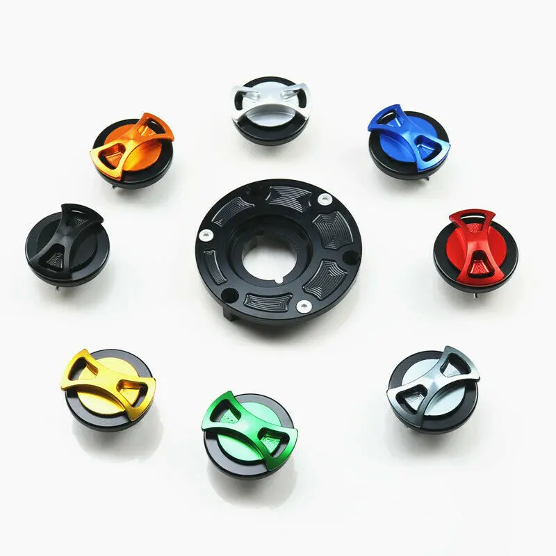 Tapa De Depósito De Gasolina Negra CNC Con Pajarita Para Kawasaki ZX-11, ZXR400, Ninja, ZX, ZZR