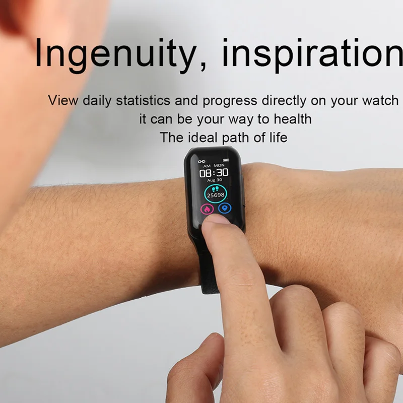 Smart Watch With Bluetooth Headphones Heart Rate Blood Monitor For Android Smartwatch Earphone Men Women Sport Wireless Headset