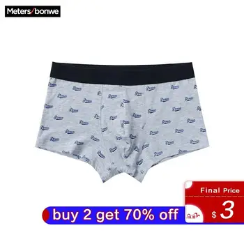 

Metersbonwe Boxer Teenagers Male Underwear Men Cotton Underpants Male Panties Underwear Comfortable Boxer Homewear 265385