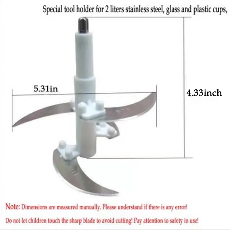 Electric meat grinder accessories blade meat grinder parts multi-function electric mixer blade 2L~3L capacity universal knife holder single blade