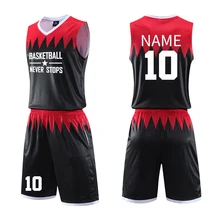 Новинка, мужские баскетбольные майки, наборы, женская спортивная одежда, пустой спортивный костюм для колледжа, баскетбольный костюм для мальчиков, Униформа с принтом