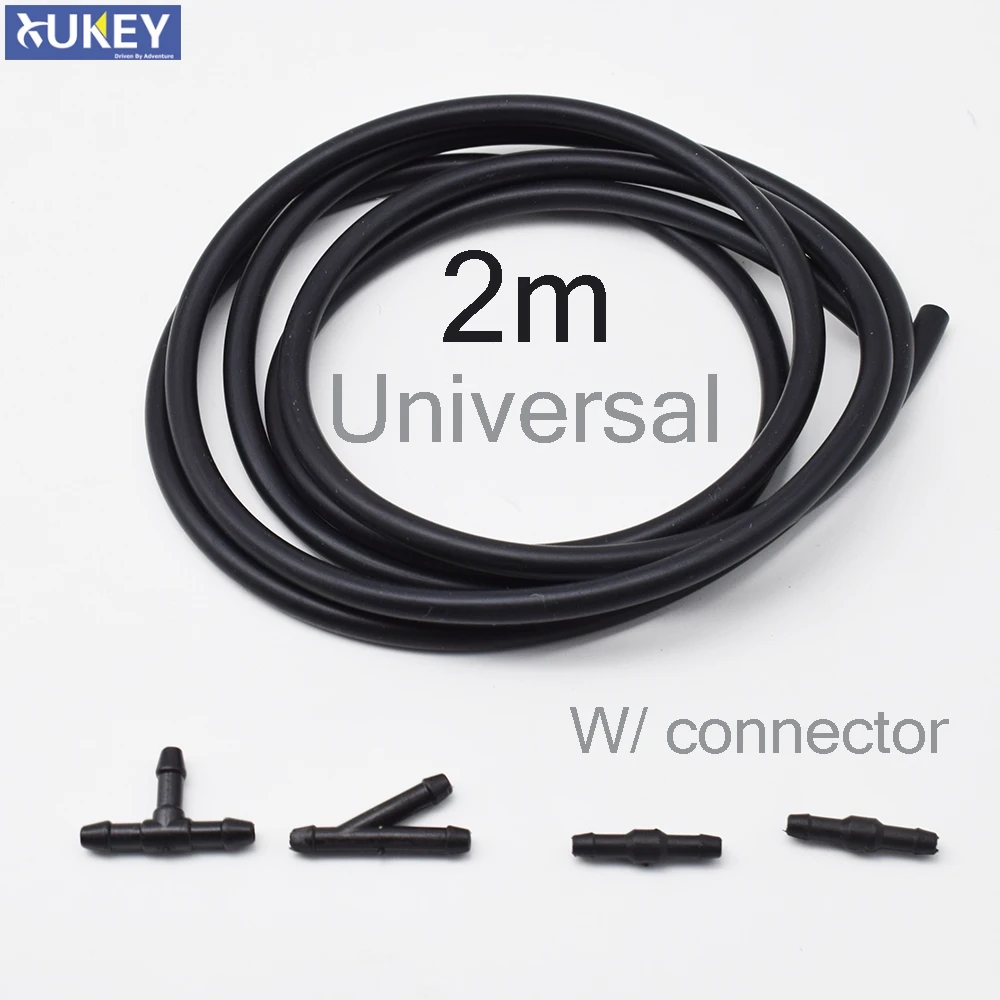 

5pcs/Set 2m Car Windshield Washer Hose Automotive Car Wiper Blade Pipe Windshield Jet Spray Wiper Nozzle Water Hose Fluid Tube