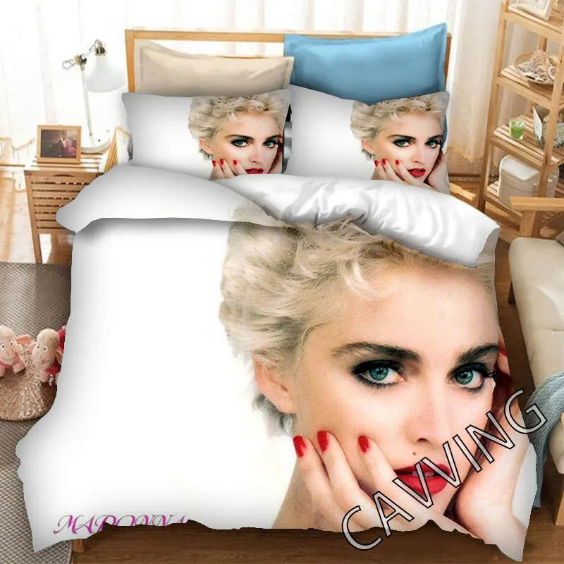 Madonna 3D Printed Bedding Set Duvet Covers & Pillow Cases Comforter Quilt Cover (US/EU/AU Sizes)  H03 