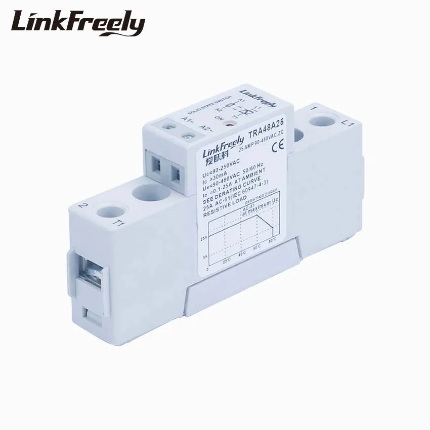 TRA48A25 25A мини SSR твердотельные релейные платы модуль AC 90-250VAC вход выход 90-480VAC
