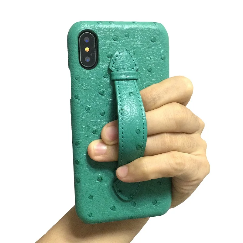 Чехол держатель из натуральной кожи на ремешке для iPhone X XS Max 7 8 Plus SE2 роскошный
