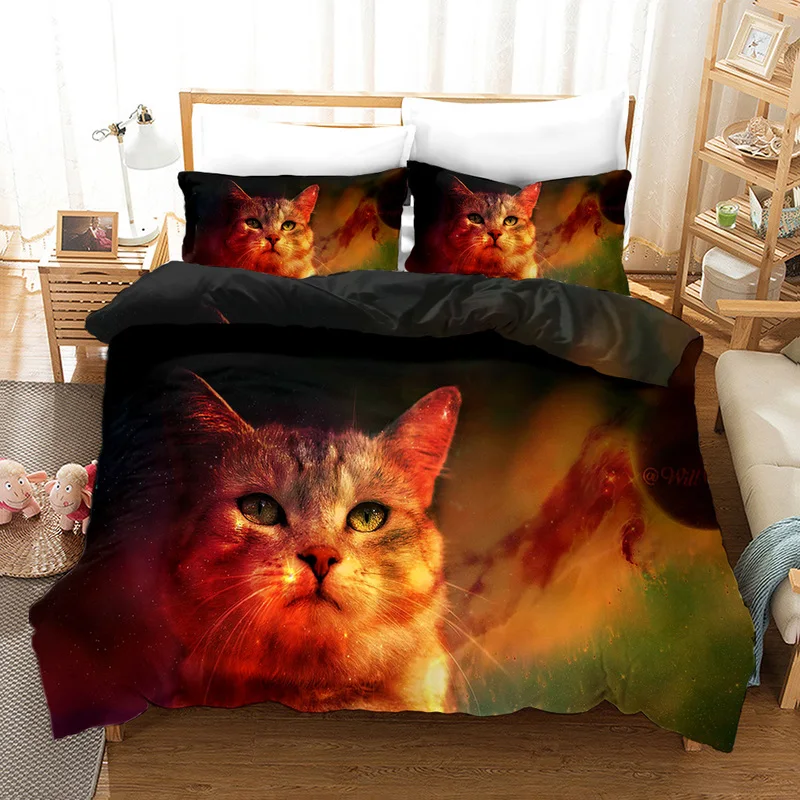 Art Cat 3D Bedding Set Duvet Cover Set Bedding Set Luxury for Kids Adults Twin Full Queen King Size Comforter Set Dropshipping