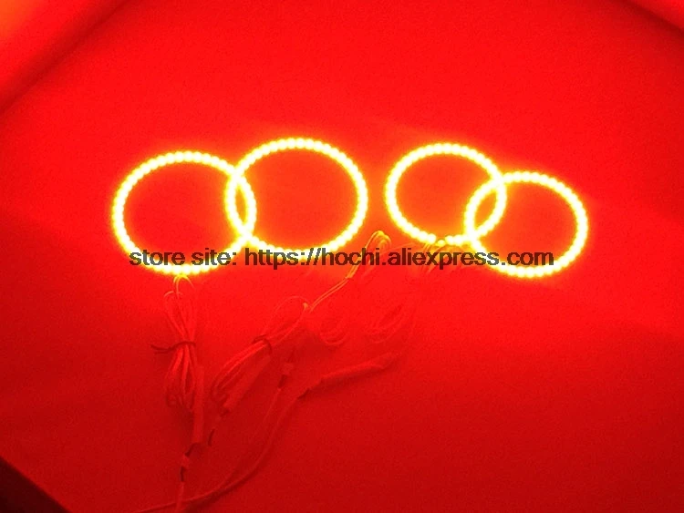 HochiTech отличный RGB многоцветный набор ортопедических колец для стайлинга автомобилей Hyundai Tiburon 2003-2006 angel eyes wifi Пульт дистанционного управления