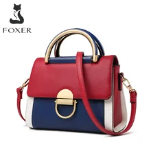 FOXER/дамская сумочка в английском стиле; модная женская сумка; сезон осень-зима; элегантная сумка-мессенджер; дамская сумка-мессенджер из воловьей кожи