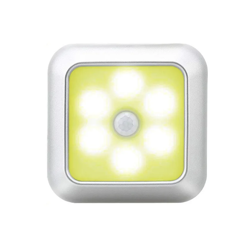 Светодиодный светильник для шкафа человеческого тела Инфракрасный и светильник с датчиком ночной Светильник клейкая Полоса настенный светильник на батарейках - Цвет: Тёплый жёлтый
