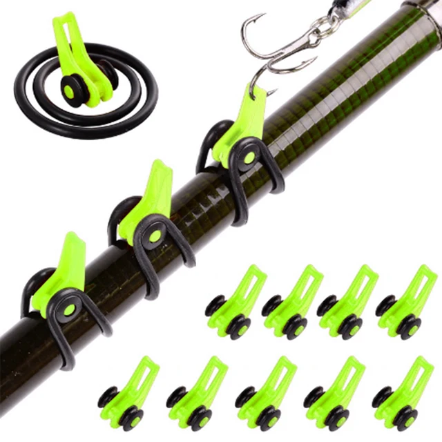 10pcs/lot Fishing Rod Pole Hook Keeper for Lockt Bait 2
