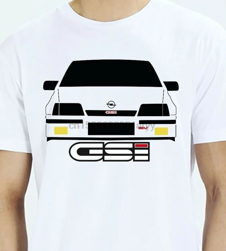 Camiseta бланка Opel Kadett Gsi 16Vmens футболки Мода 2019 Повседневная приталенная брендовая