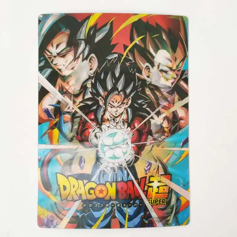 

1pcs/set Dragon Ball Z 3D Three-dimensional Change Card Super Saiyan Goku Vegeta Hobby Collectibles Game Anime Collection Card
