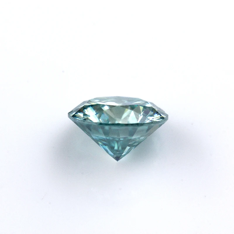 Starszuan Pretty 6,5 мм 1ct синий Муассанит круглый блестящий огранка красивый Losse камень для женщин ювелирных изделий