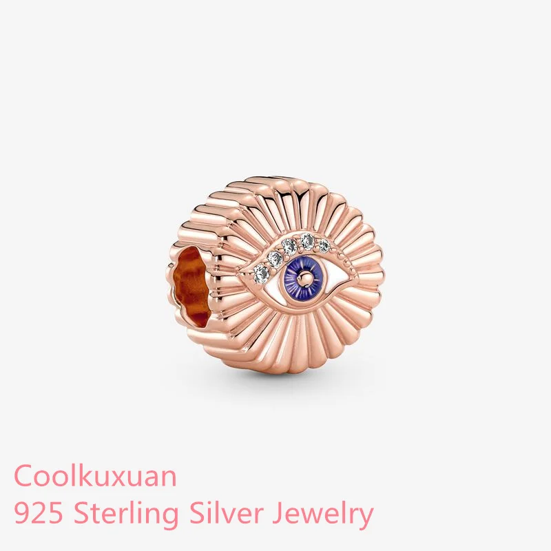 

Original 925 Sterling Silver Sparkling All-seeing Eye Charm beads Fits Pandora bracelets Jewelry Making 2022 Valentine's Day