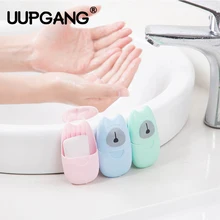 20 шт/50 шт портативное мыло для путешествий, бумага для мытья рук для ванны, чистые ароматизированные листы, одноразовые бумажные мини-коробки, мыло