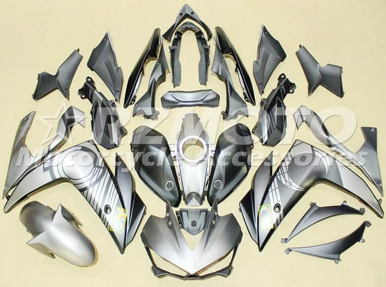 4 Подарки YZF R3 R25 ABS Инжекционный обтекатель комплект для Yamaha YZFR3 YZFR25 полный обтекатель матовый серый