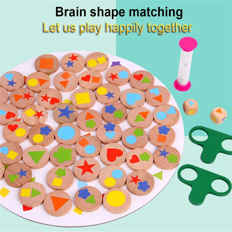 

Wooden Memory Toy Wooden matching picture toy Educational Blocks Kids Toys Math Toys For Children Memory game