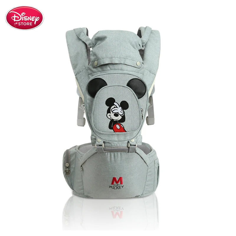 green Disney Baby Carrier Infant Kid Baby Hipseat Sling Front Facing Kangaroo Baby Wrap Carrier for Baby Care Mummy Travel Bags - Цвет: green