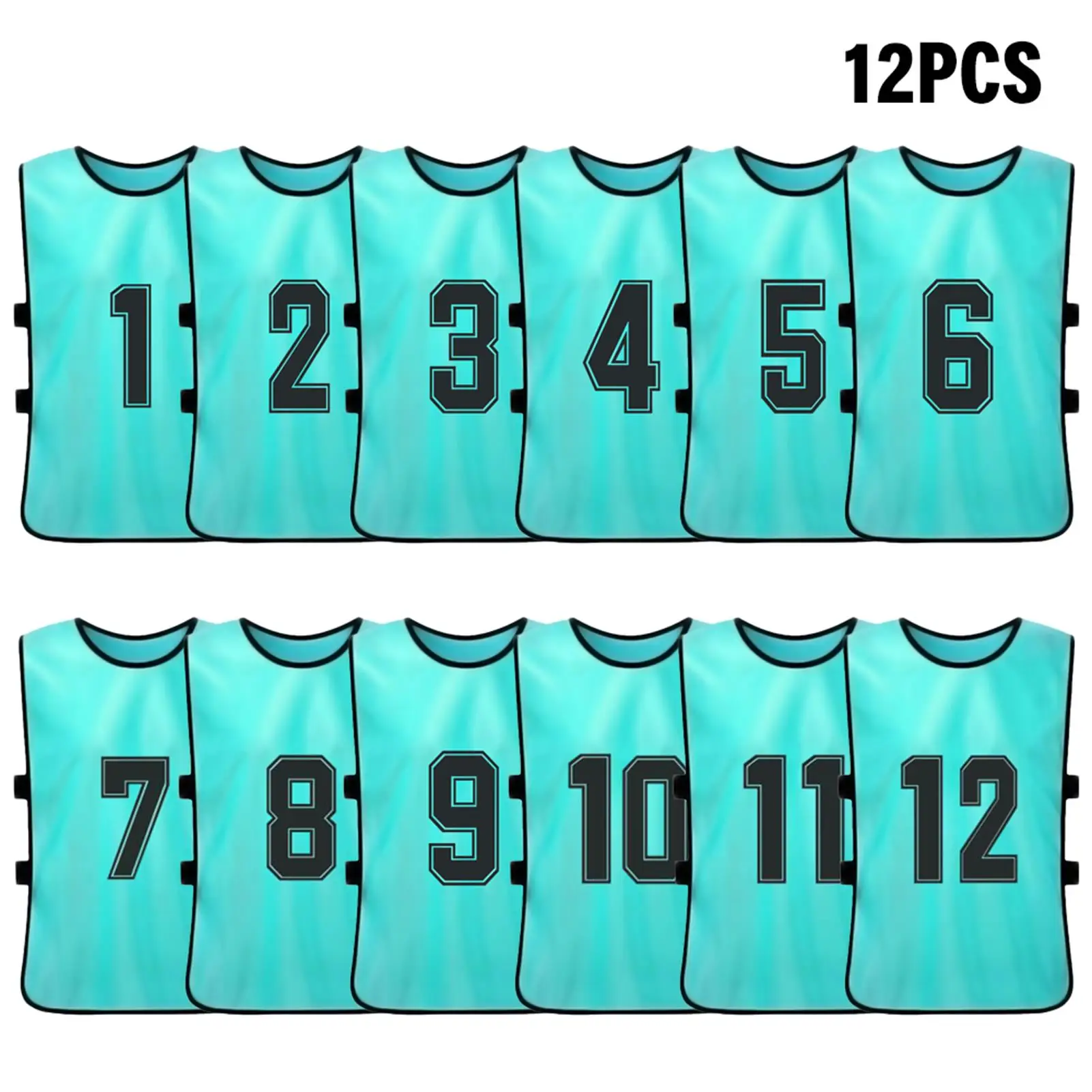 24 Pcs Pennies for Sports Mesh Football Practice Jersey for Kids Youth Teen Adult Reversible Numbered Football Soccer Jersey