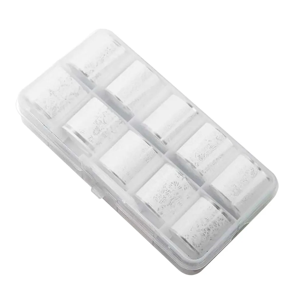 Nail Seven Colors Star Sky Transfer Paper Nail Star Sky Transfer Paper Box Nail Foil Nail Art Transfer Foil Paper Sticker Nail - Цвет: Q