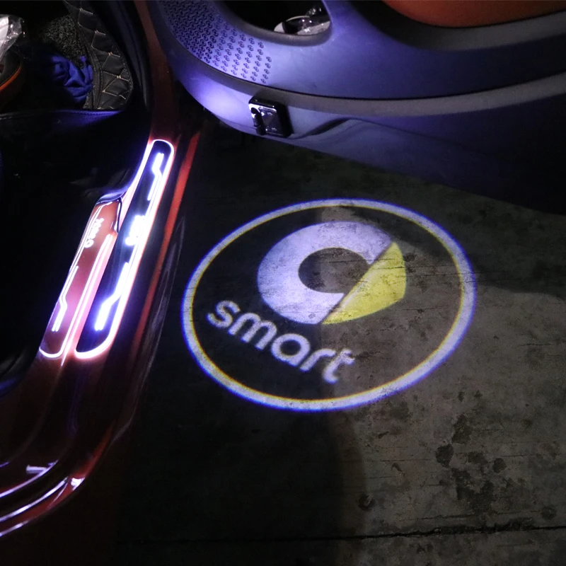 Для smart fortwo forfour 453 451 450 дверь автомобиля лазерный проектор лампа Декор Добро
