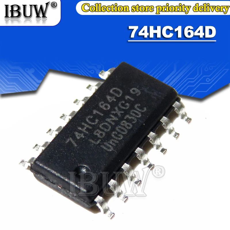 100 шт. SN74HC164D SOP14 74HC164D лапками углублением SOP-14 74HC164 стандартного режима работы |