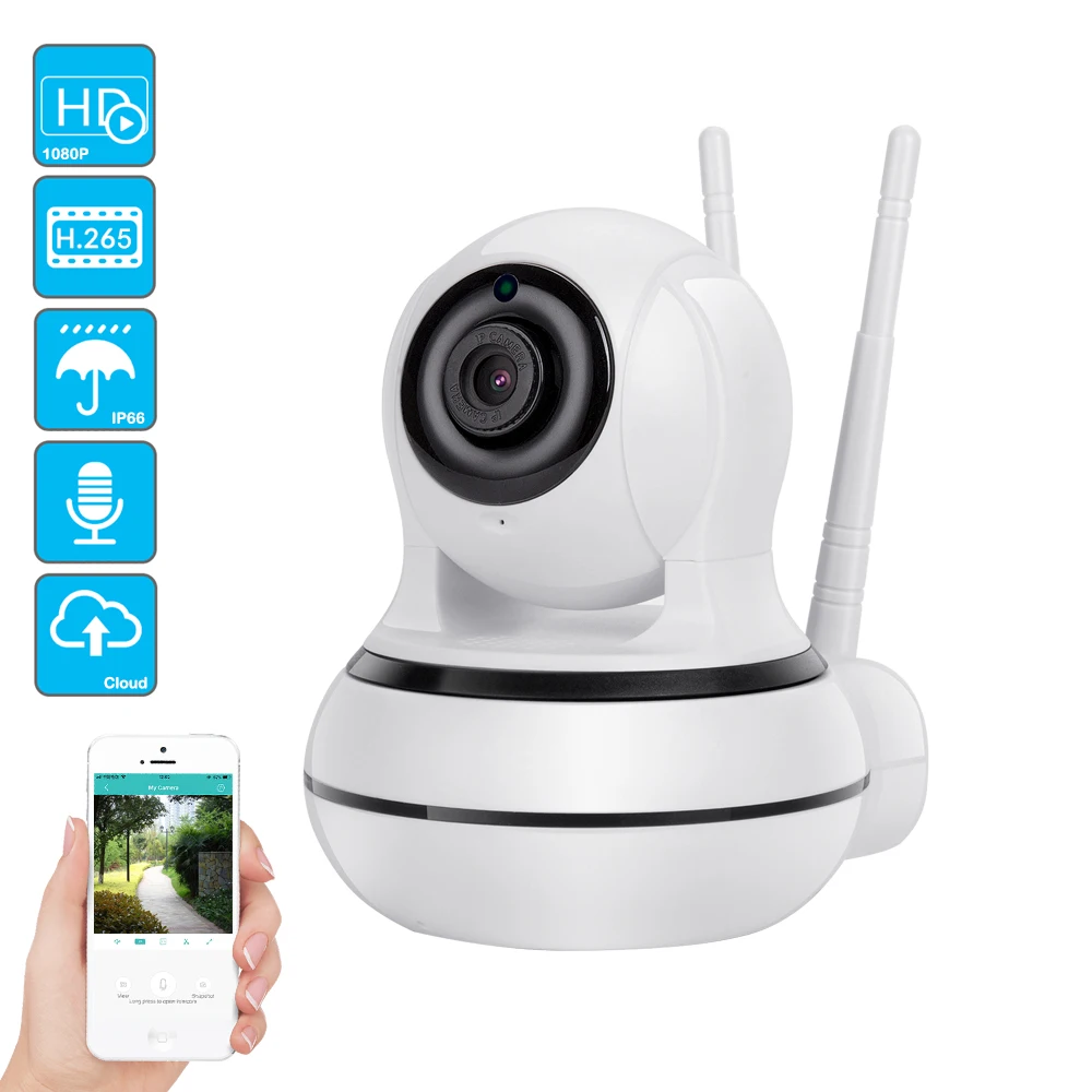 

USAFEQLO 1080P HD Wifi Wireless Home Security IP Camera Security Network CCTV Surveillance Camera IR Night Vision Baby Monitor