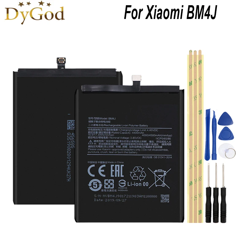 BM4JFor Xiaomi Redmi Note 8 Pro аккумулятор 4400 мАч мобильный телефон запасная батарея +