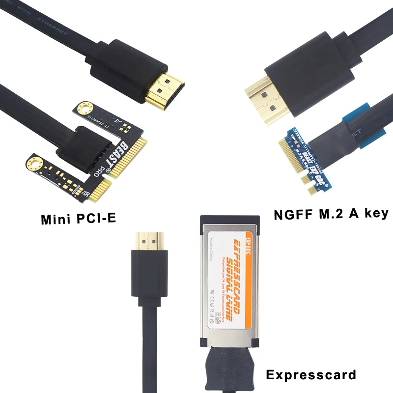 EXP GDC Beast HDMI-compatible to Mini PCI-E|NGFF A/E Key Cable