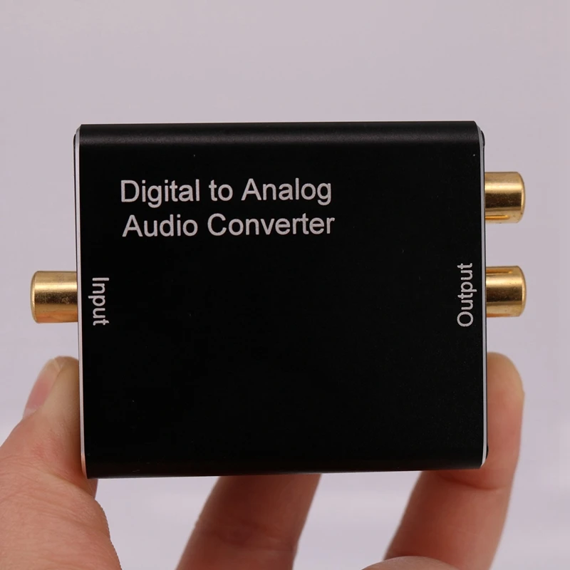 Цифровой Toslink/SPDIF в аналоговый стерео 2 х RCA аудио конвертер-цифровой аудио конвертер(Toslink/SPDIF) в аналоговый(RCA)-Di
