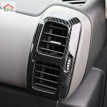 

2PCS ABS CARBONFIBER left and right Air conditioning outlet decorative frame for Citroen C5 aircross 2018 2019