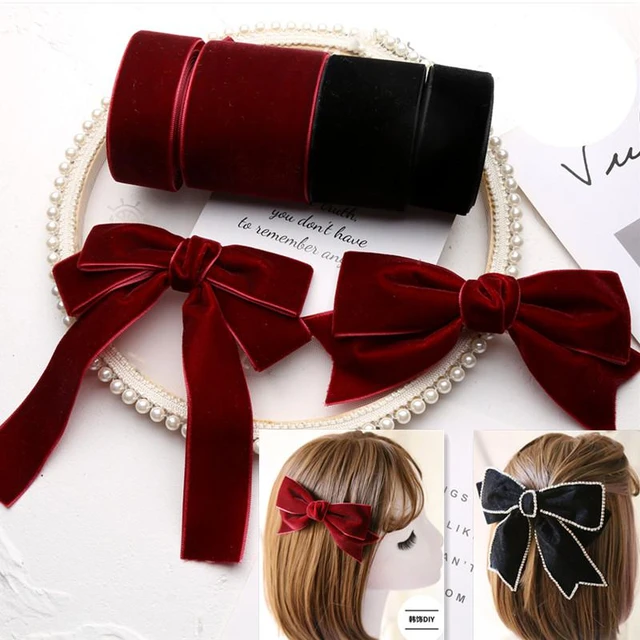 1m New 60mm Vintage French Bubble Ribbon Waves Edge Big Bow Ribbons For  Crafts Hair Accessories Handwork Diy Material - AliExpress