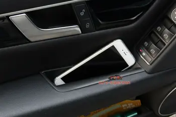 

4pcs Door Container Armrest storage Box for Benz C-Class W204 2008-2013 Except 2dr