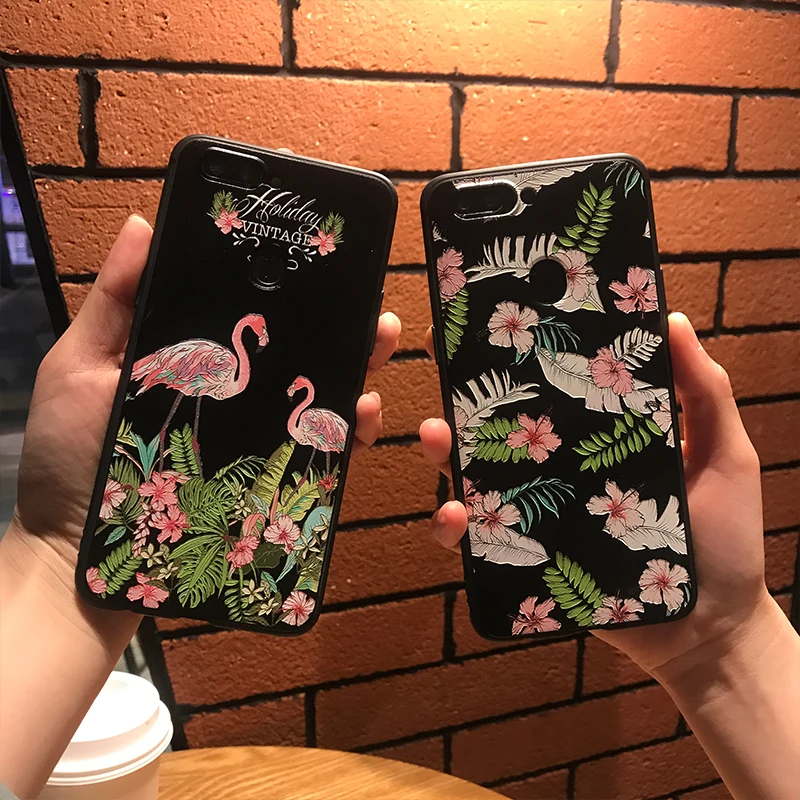 

3D Flamingo Cartoon case For Huawei P20 Pro Lite P10 30 Lite Cover Mate 20 honor 20 8X V10 Y5 2018 Y7 Prime Y6 Pro P Smart 2019