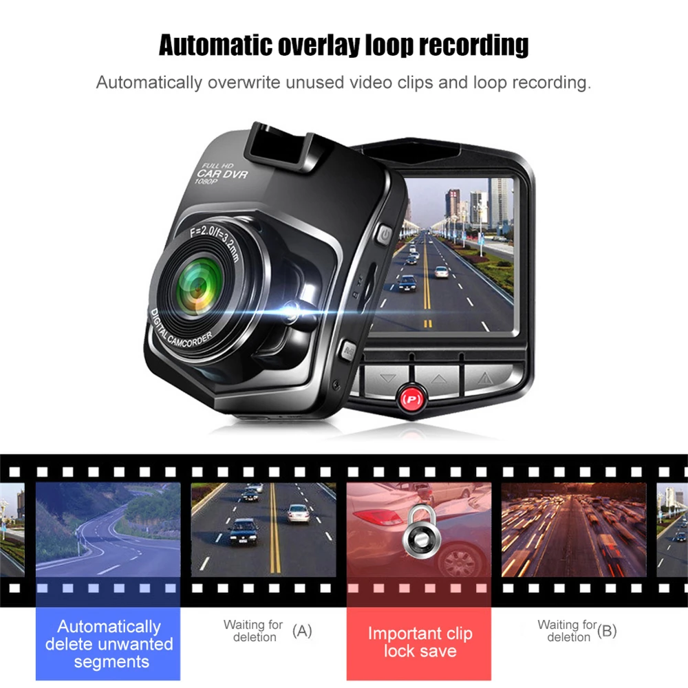 A1 мини-камера Dashcam Full HD 1080P видео регистратор рекордер g-сенсор ночного видения видеорегистратор