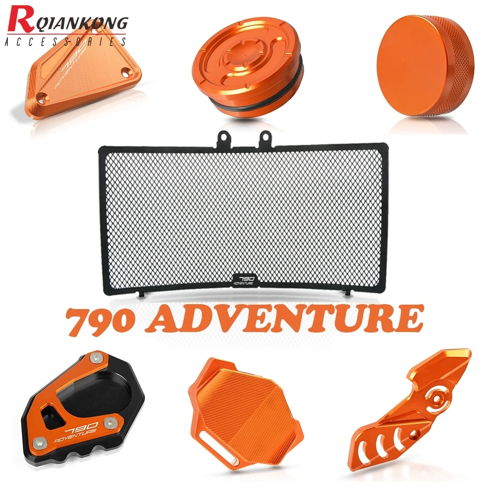 

FOR KTM 790 ADVENTURE 2019 Motorcycle Parts Radiator Grille Guard Cover+Brake cylinder guard set+Frame Plug Kit+water tank cap