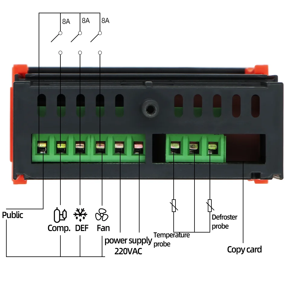 ETC-3000 Mini Digital Temperature Controller Refrigerator Thermostat