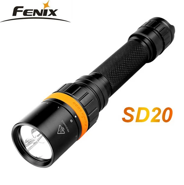 Details about / New Fenix SD20 Cree XM-L2 U2 LED 1000 Lumens 100M Dive Light Diving Flashlight