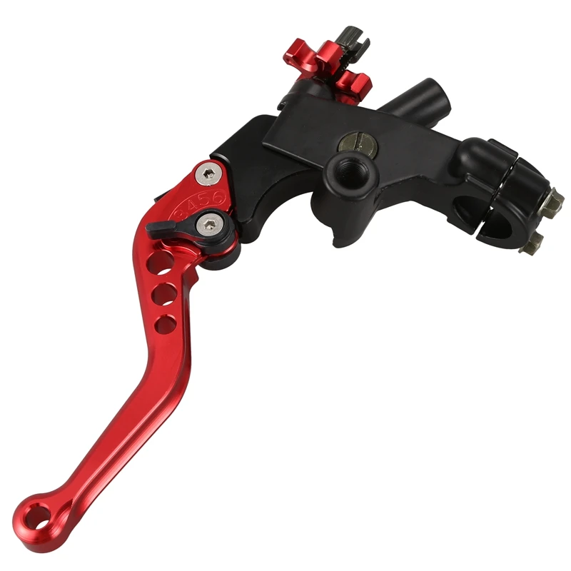 BMDT-Universal Motorcycle 7/8 inch CNC Brake Clutch Master Cylinder Lever Set Reservoir