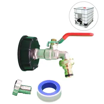 

IBC Tank Adapter S60X6 To Iron Brass Tap 1/2" Replacement Valve 60mm Coarse Thread to 15mm Garden Water Connectors Drain Adapter