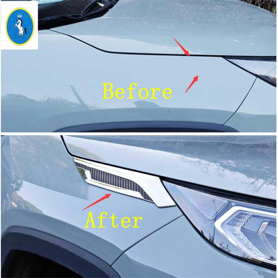 

Yimaautotrims Auto Accessory Side Front Engine Body Fender Cover Trim Fit For TOYOTA RAV4 RAV 4 2019 2020 Chrome ABS