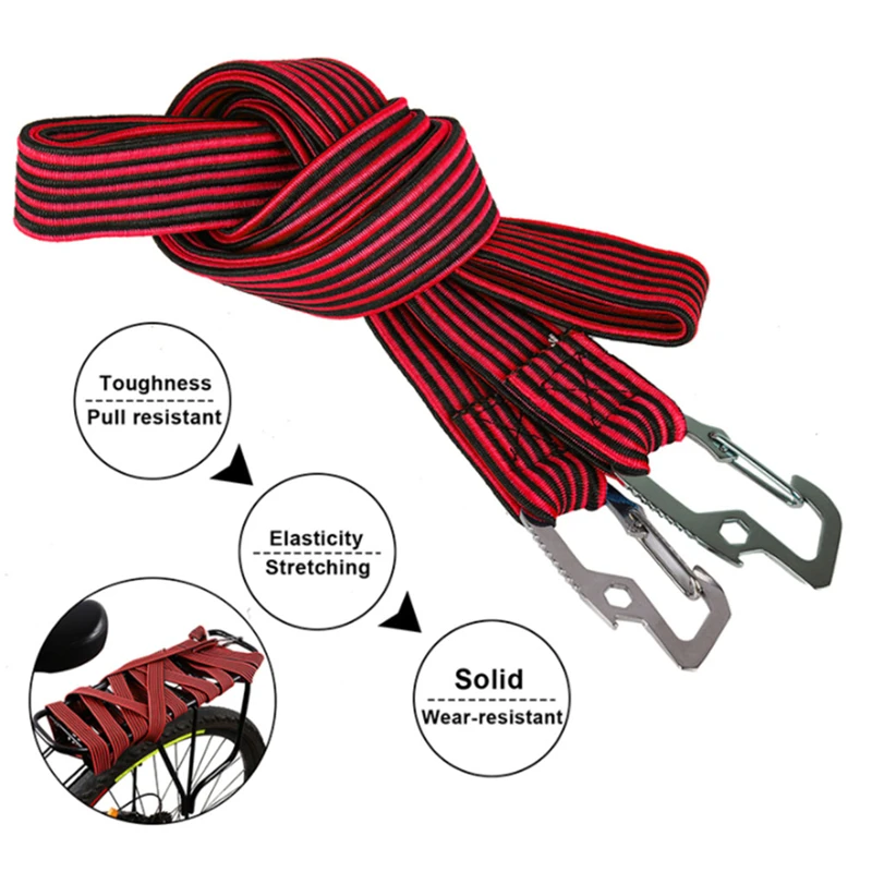 Durable Bicycle Straps Mountain Bike Bundled Cargo Elastic Luggage Rope