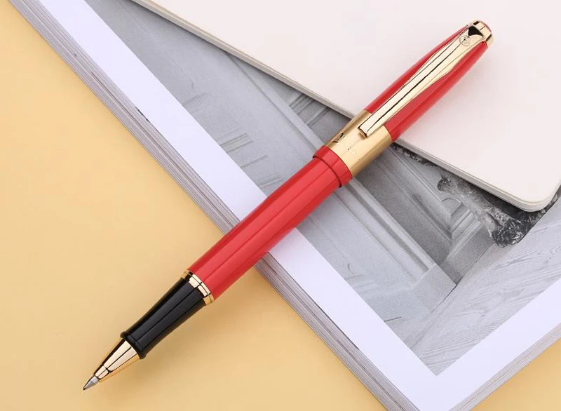 Picasso 923 Red BRAQUE Roller Ball Pen With Refill Lucky Gift Box Optional For Office & School Best Stationery